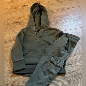 Olive Green Hoodie & Jogger Set